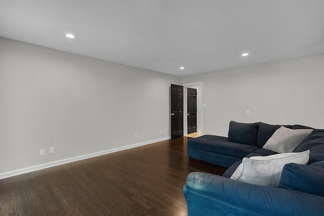 6233 Coonpath Rd NW, Carroll, OH 43112 - living area with dark wood finished floors and recessed lighting