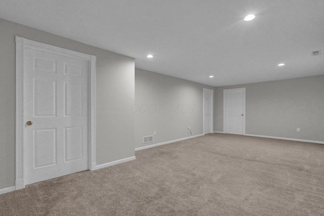 6233 Coonpath Rd NW, Carroll, OH 43112 - carpeted empty room with recessed lighting