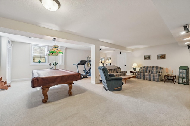 5337 Teresas Trl, Galena, OH 43021 - rec room featuring carpet flooring, billiards, and baseboards