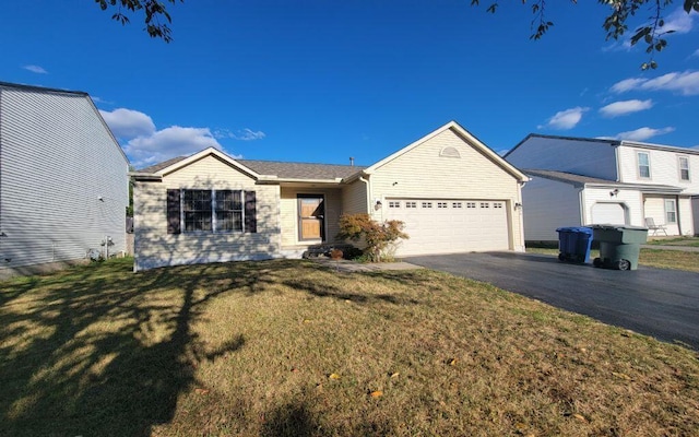 3230 Saint Bernard Cir, Columbus, OH 43232 - single story home with driveway, an attached garage, and a front lawn