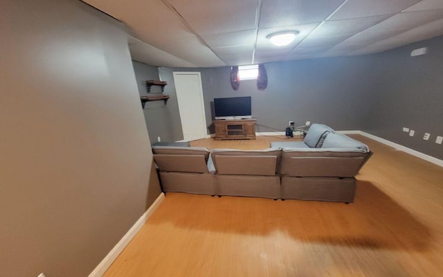 3230 Saint Bernard Cir, Columbus, OH 43232 - living room featuring wood finished floors and baseboards