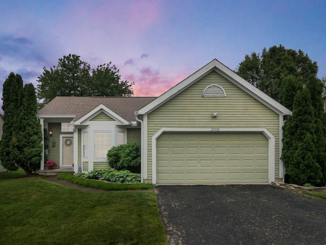 2908 Torrey Pines Dr, Pickerington, OH 43147 - single story home featuring driveway, a lawn, a garage, and roof with shingles