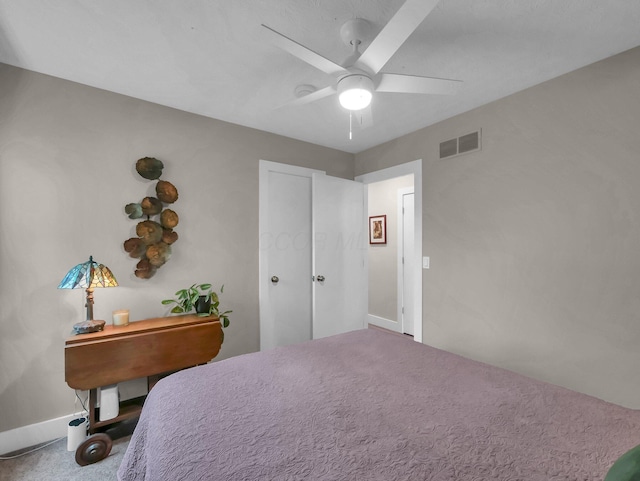 2908 Torrey Pines Dr, Pickerington, OH 43147 - carpeted bedroom featuring baseboards and ceiling fan