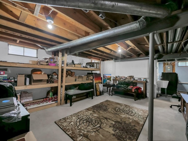 2908 Torrey Pines Dr, Pickerington, OH 43147 - basement with electric panel and healthy amount of natural light