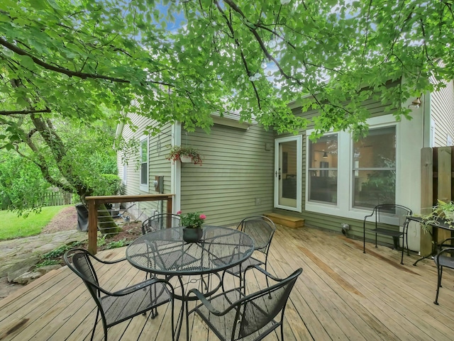 2908 Torrey Pines Dr, Pickerington, OH 43147 - deck featuring outdoor dining space