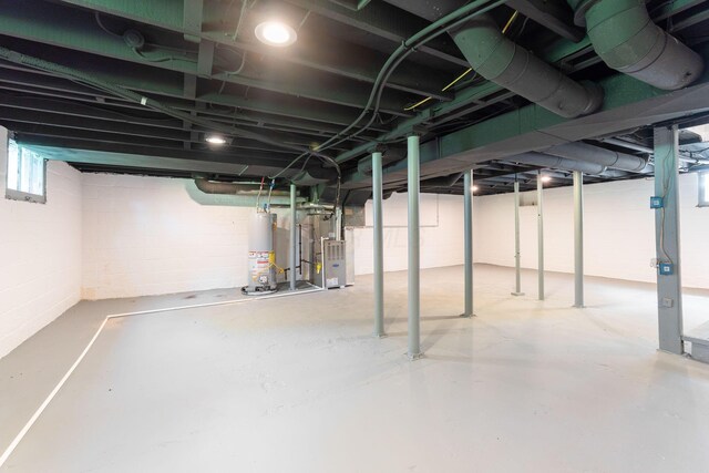 1271 Moundview Ave, Columbus, OH 43207 - below grade area featuring heating unit and water heater