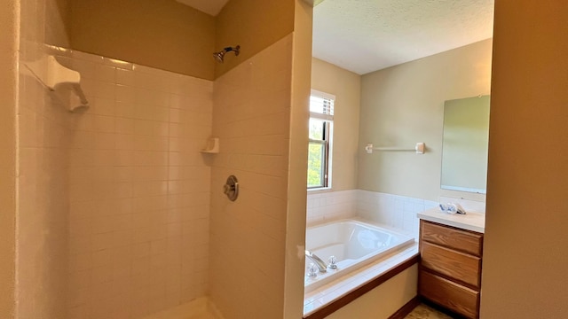 624 Village Park Dr, Powell, OH 43065 - full bath with vanity, a bath, and a tile shower