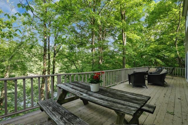 1275 Taos Ln, Sugar Grove, OH 43155 - wooden terrace with outdoor dining space