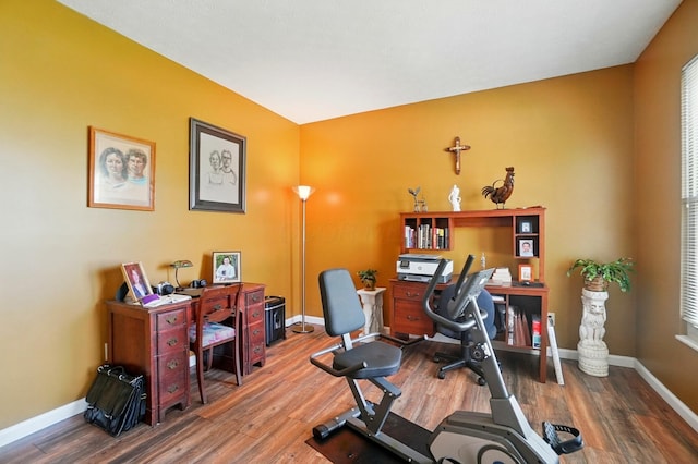 583 Marhurst Ct, Galloway, OH 43119 - office space featuring wood finished floors and baseboards