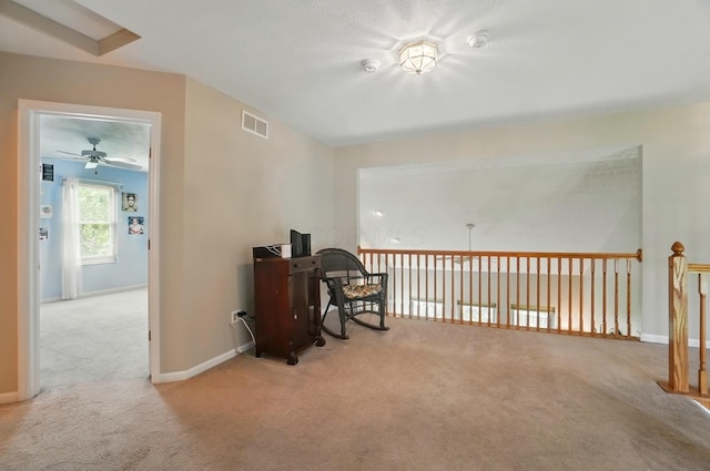 583 Marhurst Ct, Galloway, OH 43119 - sitting room with carpet floors, ceiling fan, and baseboards