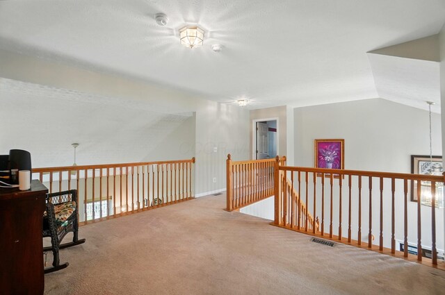 583 Marhurst Ct, Galloway, OH 43119 - home office with lofted ceiling, carpet, and baseboards