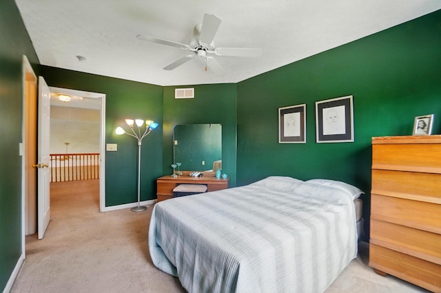 583 Marhurst Ct, Galloway, OH 43119 - bedroom with carpet flooring, baseboards, and a ceiling fan