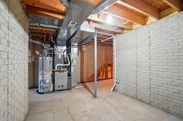583 Marhurst Ct, Galloway, OH 43119 - unfinished below grade area with water heater and heating unit
