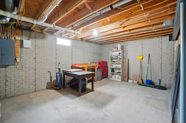 583 Marhurst Ct, Galloway, OH 43119 - below grade area featuring electric panel