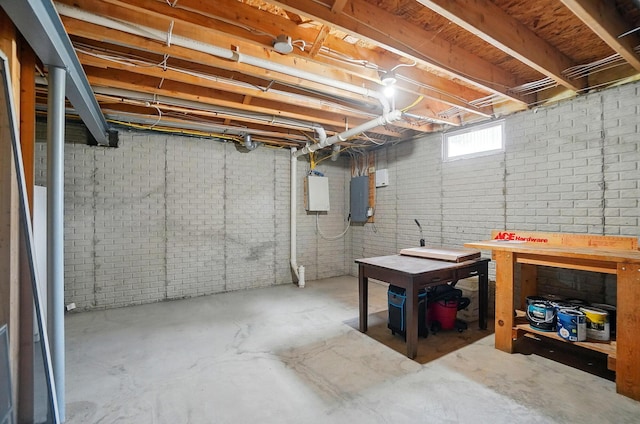 583 Marhurst Ct, Galloway, OH 43119 - below grade area featuring electric panel