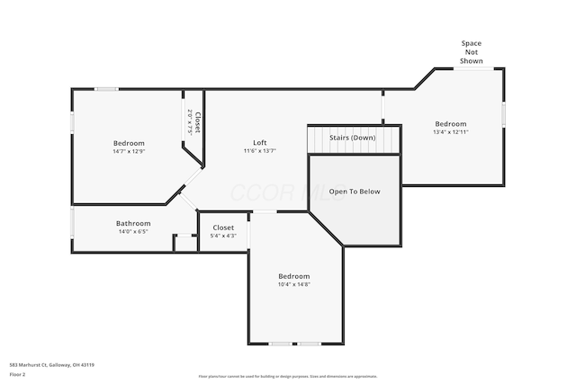 583 Marhurst Ct, Galloway, OH 43119 - property floor plan
