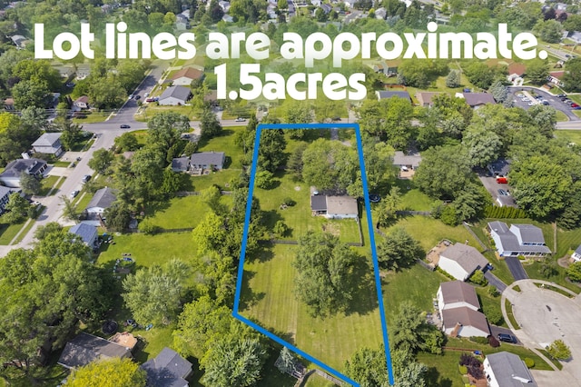 2147 Summit View Rd, Powell, OH 43065 - aerial view of residential area featuring property boundaries highlighted