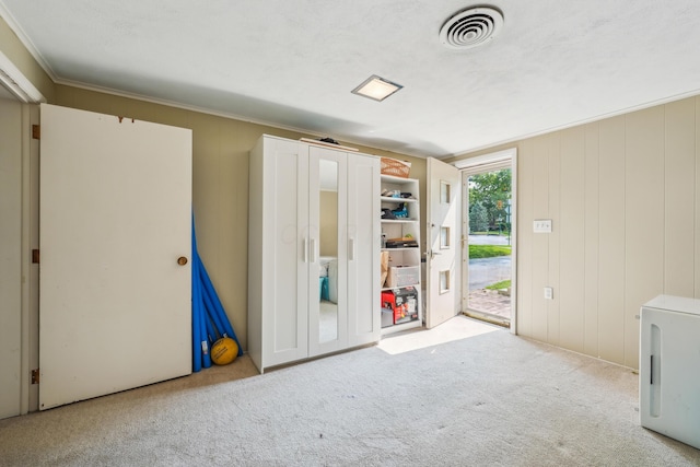 2171 Northam Rd, Columbus, OH 43221 - unfurnished bedroom with access to exterior, carpet, and ornamental molding