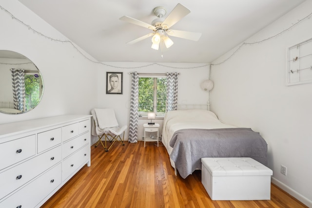 2171 Northam Rd, Columbus, OH 43221 - bedroom featuring light wood-style floors, a ceiling fan, and baseboards