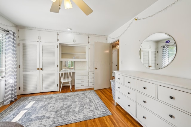 2171 Northam Rd, Columbus, OH 43221 - bedroom with light wood finished floors and ceiling fan