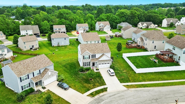 560 Green Forest Pl, Lithopolis, OH 43136 - aerial perspective of suburban area