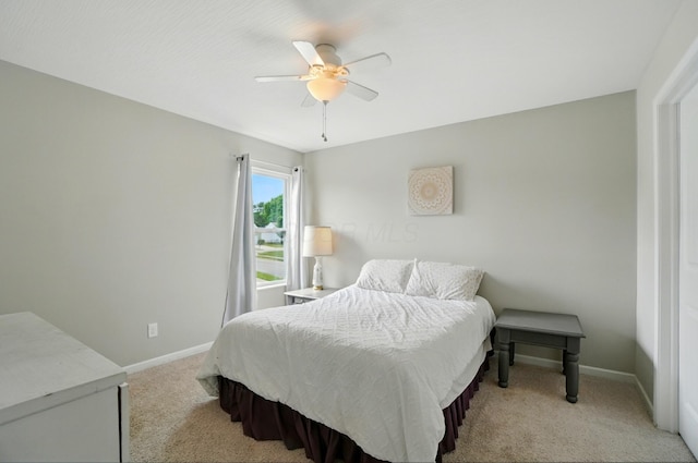 560 Green Forest Pl, Lithopolis, OH 43136 - bedroom featuring light carpet and ceiling fan