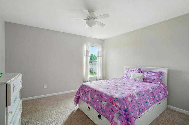 560 Green Forest Pl, Lithopolis, OH 43136 - bedroom with carpet floors and a ceiling fan