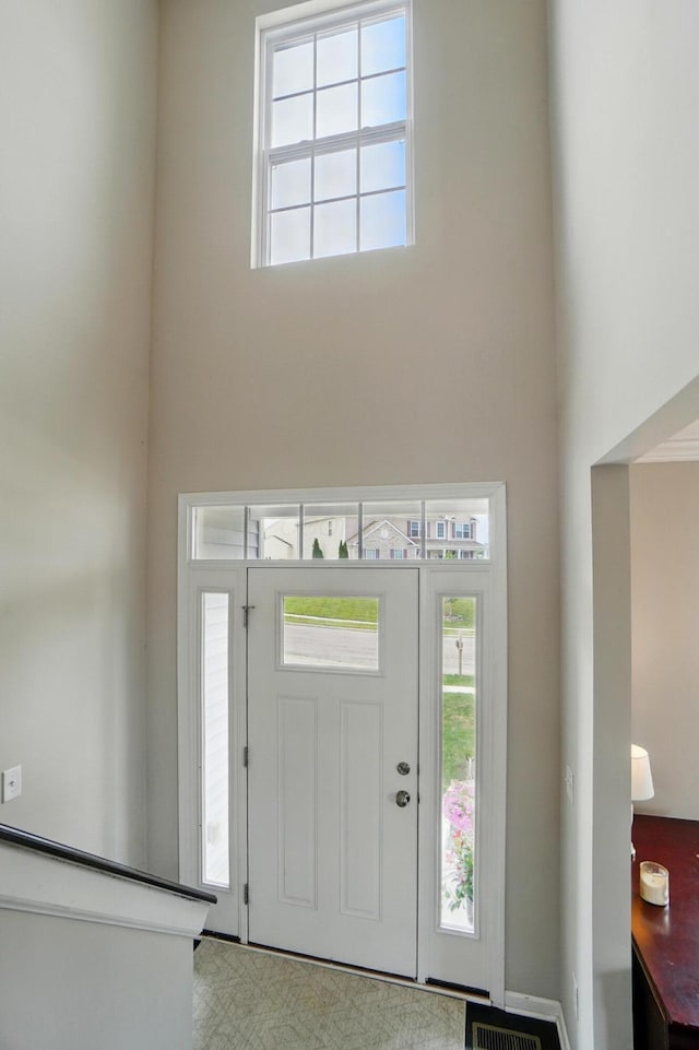 560 Green Forest Pl, Lithopolis, OH 43136 - foyer entrance with a towering ceiling and healthy amount of natural light