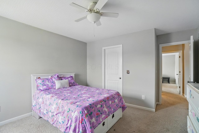 560 Green Forest Pl, Lithopolis, OH 43136 - bedroom with carpet floors and a ceiling fan
