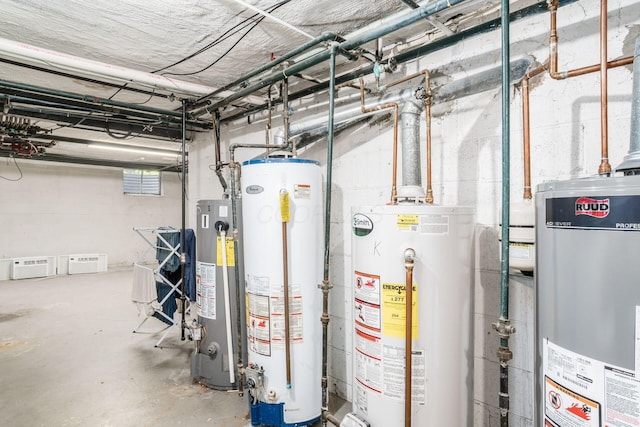 1775 NW Ct Unit 114 J, Columbus, OH 43212 - utility room with gas water heater