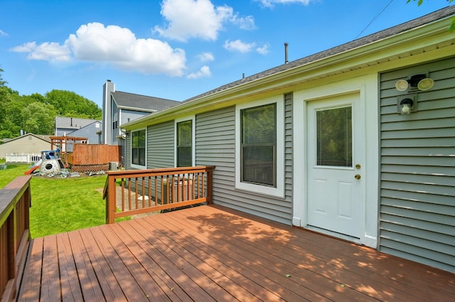 4557 Hidden Ridge Ct, Columbus, OH 43230 - wooden terrace featuring a lawn