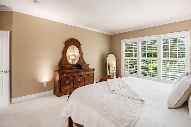 7908 Coldwater Dr, Powell, OH 43065 - bedroom with crown molding and light carpet