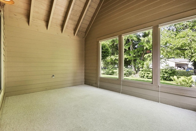 53 Stone House Ct, Newark, OH 43055 - unfurnished sunroom with vaulted ceiling