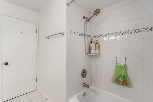 410 Acton Rd, Columbus, OH 43214 - full bath with shower / bath combination and tile patterned flooring