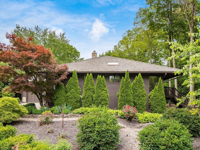 5769 Royal Lytham Ct, Dublin, OH 43017 - view of front of house featuring a chimney