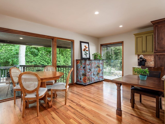 5769 Royal Lytham Ct, Dublin, OH 43017 - dining room featuring light wood-type flooring and recessed lighting