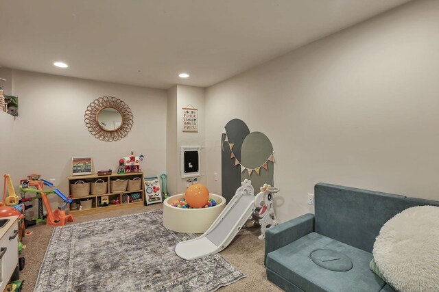 840 Gulliver Dr, Columbus, OH 43207 - game room featuring carpet and recessed lighting
