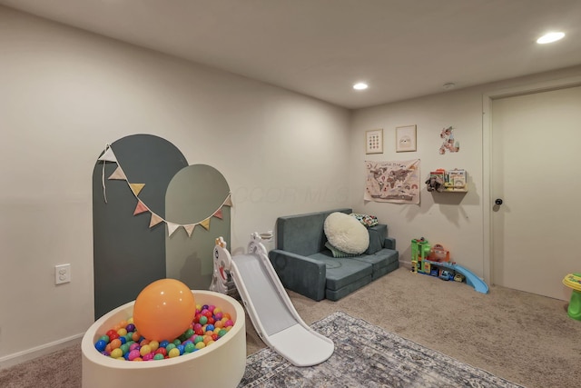840 Gulliver Dr, Columbus, OH 43207 - rec room featuring carpet and recessed lighting