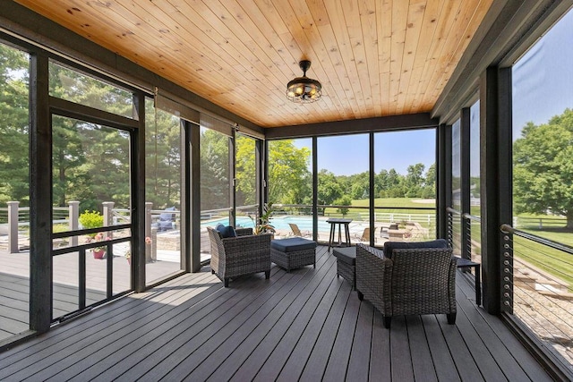 2570 Jewett Rd, Powell, OH 43065 - sunroom / solarium with view of scattered trees and healthy amount of natural light