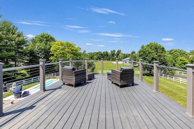 2570 Jewett Rd, Powell, OH 43065 - deck featuring a yard