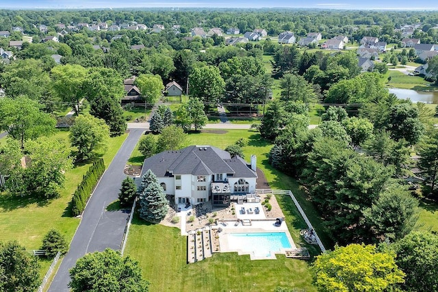 2570 Jewett Rd, Powell, OH 43065 - view from above of property with a pool