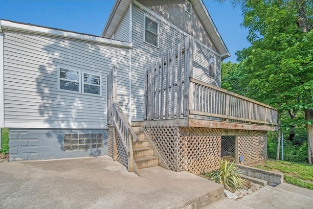 926 Harmon Ave, Columbus, OH 43223 - back of property with a deck, a patio area, and stairs