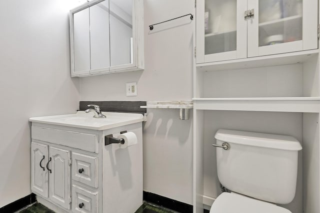 8175 Vore Ridge Rd, Athens, OH 45701 - half bathroom featuring toilet and vanity