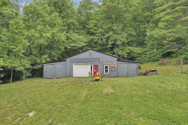 8175 Vore Ridge Rd, Athens, OH 45701 - view of outdoor structure featuring a wooded view