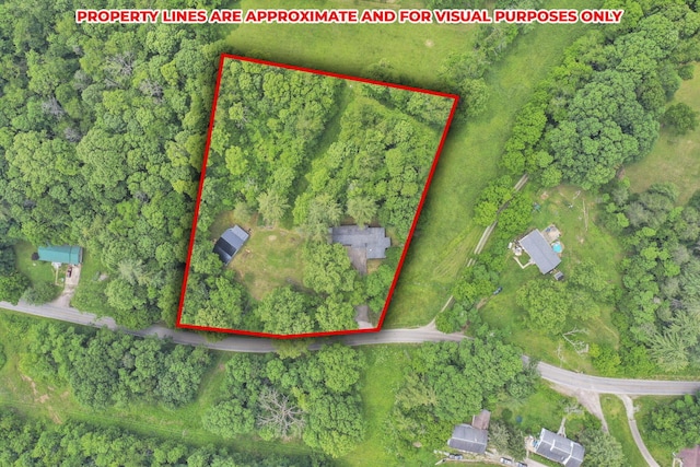 8175 Vore Ridge Rd, Athens, OH 45701 - aerial overview of property's location with property parcel outlined