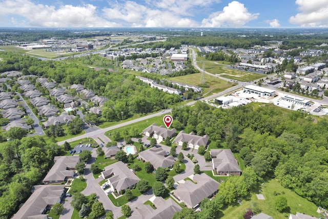 6370 Portrait Cir Unit 103, Westerville, OH 43081 - aerial view of property and surrounding area featuring nearby suburban area