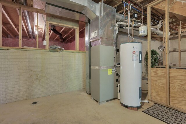 6370 Portrait Cir Unit 103, Westerville, OH 43081 - unfinished basement featuring water heater and heating unit