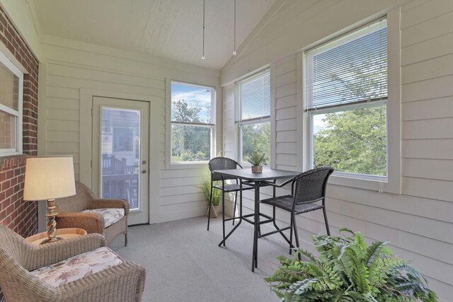 6370 Portrait Cir Unit 103, Westerville, OH 43081 - sunroom with vaulted ceiling and outdoor dining area