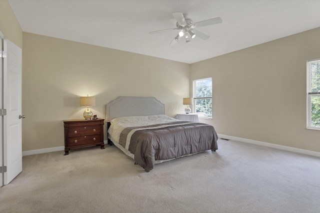 6370 Portrait Cir Unit 103, Westerville, OH 43081 - carpeted bedroom with baseboards and a ceiling fan