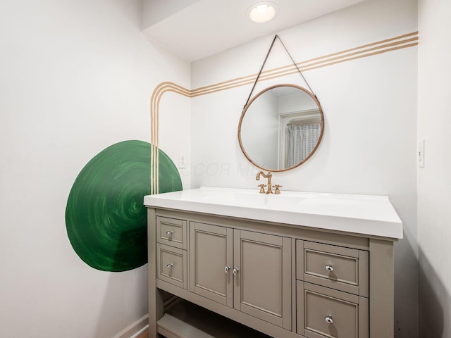 12609 Fancher Rd, Westerville, OH 43082 - bathroom featuring vanity and baseboards
